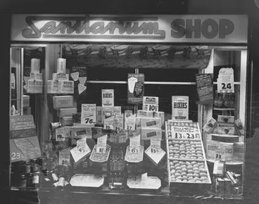Image: [Shop window, Sanitarium Health Food Co.]