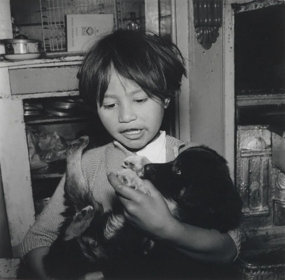 'Go to bed, doggie,' says Mutu. From the series: Washday at the pa