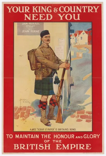 Image: Poster, 'Your King & Country Need You'