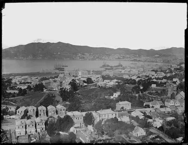 Image: View of Thorndon, Wellington, looking towards the harbour