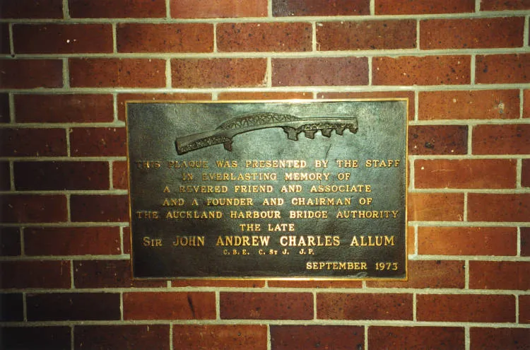 Memorial for Sir John Allum.