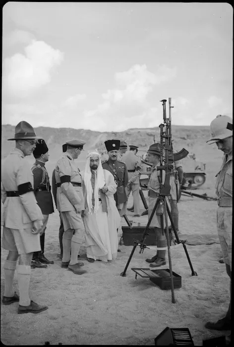 Emir of Trans-Jordania inspecting NZ troops training