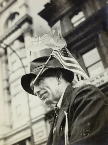 Image: Victory hat, Auckland, 1945.