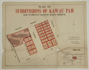 Image: Plan of Subdivisions of Kawau Pah [poster]