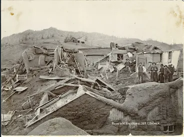 Image: Ruins of McRae's Hotel, Te Wairoa, destroyed during the 1886 Tarawera eruption