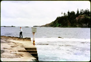 Kingston Jetty at Slaughter Bay, Norfolk Island, 1965 Image: Kingston Jetty at Slaughter Bay, Norfolk Island, 1965