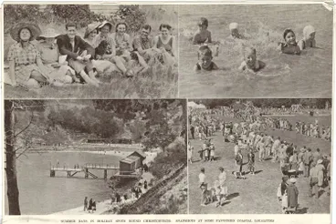 Image: Summer days in holiday spots round Christchurch: snapshots at some favoured coastal localities