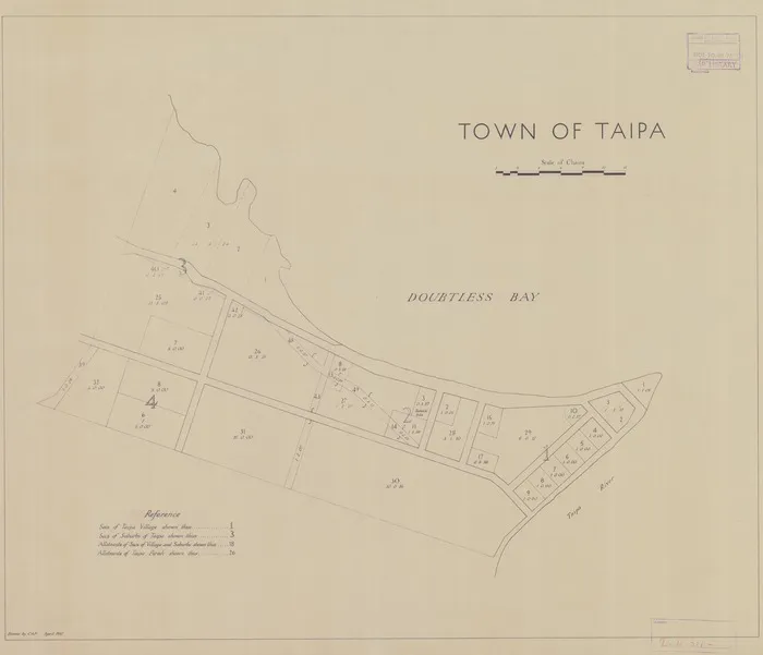 Town of Taipa [electronic resource] / drawn by CAP. April 1951.