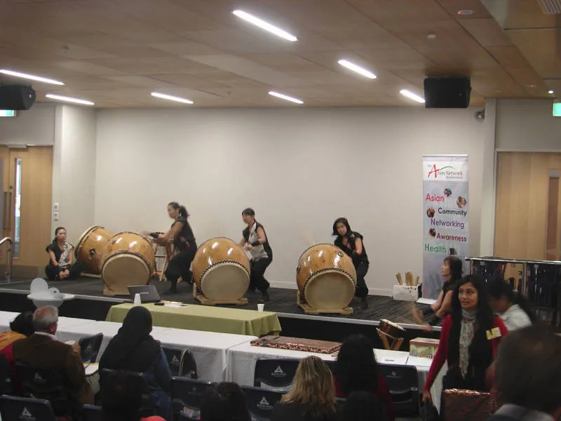 Japanese drum performance.