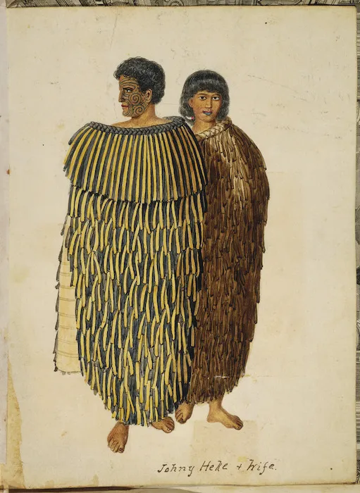 [Merrett, Joseph Jenner] 1815-1854 :Johny Heke & wife [ca 1845]