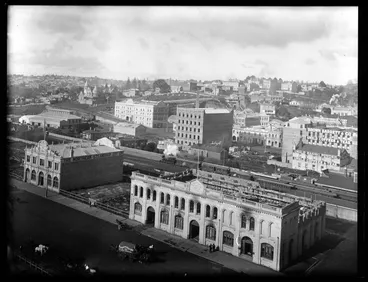 Image: Central Auckland from Firths Wharf, Quay Street, 1903