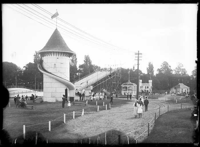 Fairground area of the New Zealand International Exhibition, Christchurch