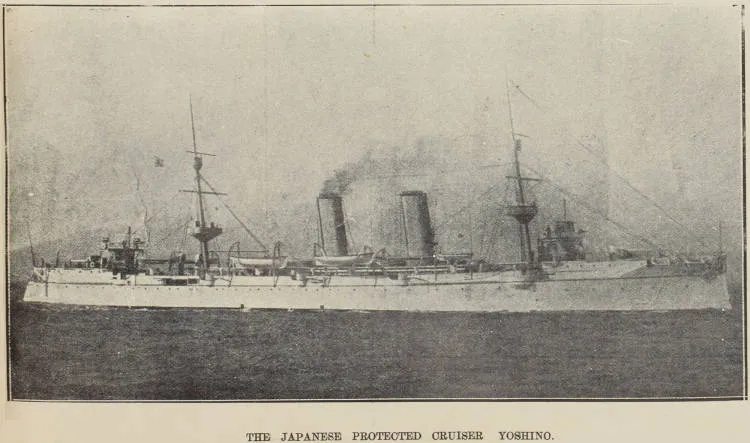 The Japanese protected cruiser Yoshino