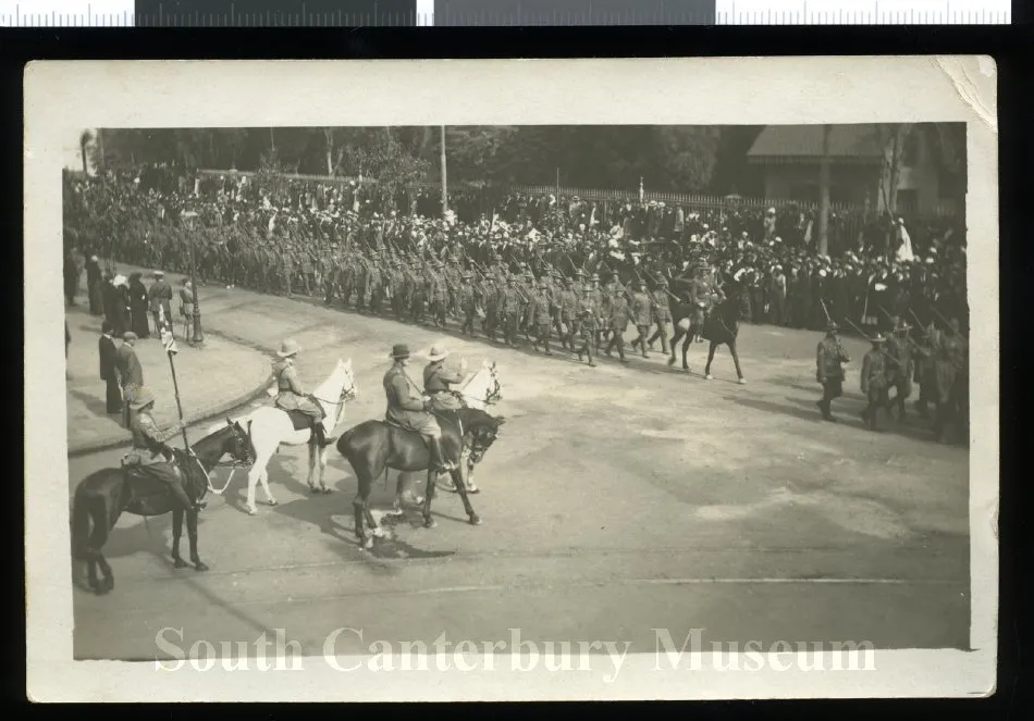 2nd (South Canterbury) Company, parading past General Birdwood, Cairo