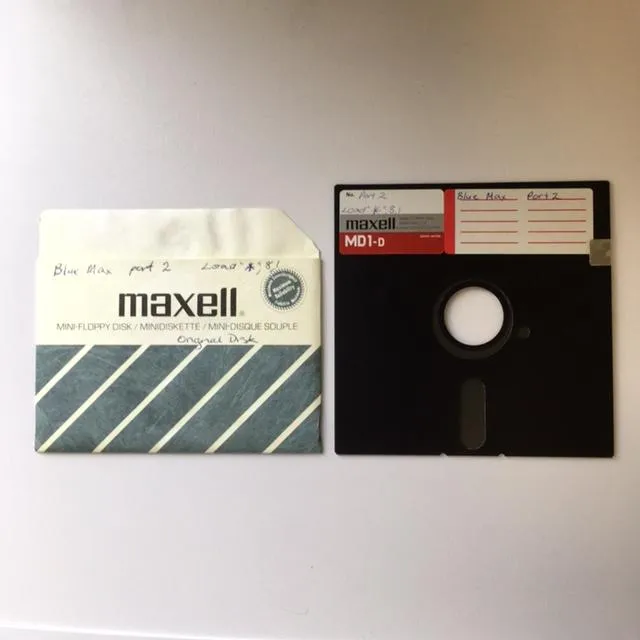 Floppy Disk Game for Commodore 64: Blue Max