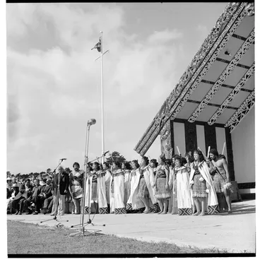 Image: Opening ceremonies at Hoani Waititi Marae, Glen Eden, Auckland