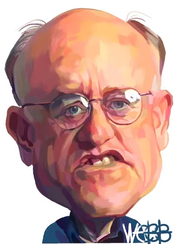 Image: Webb, Murray 1947-:Prof Karl Stead (circa 1997-1999).