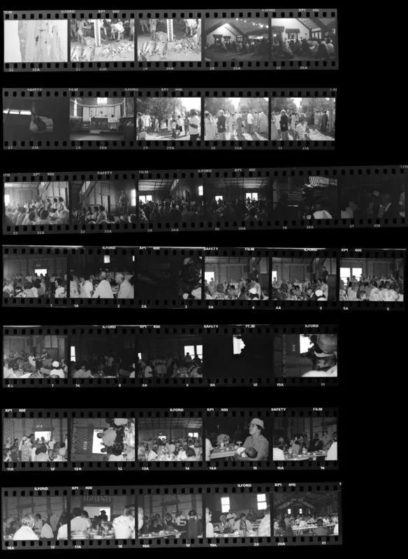 Sanctuary area of All Saints Church (now closed) Tokomaru Bay, during a celebration of the Eucharist. The celebrant is the Reverend Anaru Takarua.