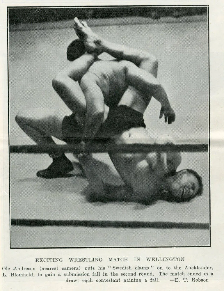 Exciting wrestling match in Wellington