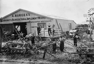 Early bicycle manufacture Image: Early bicycle manufacture
