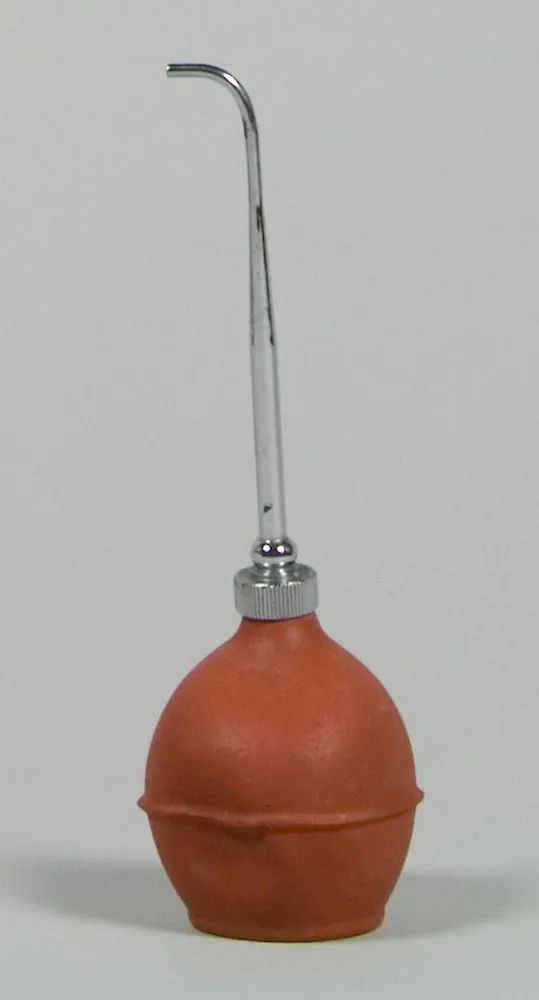 Rubber dental bulb (red)