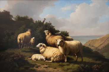 Landscape with Sheep Image: Landscape with Sheep