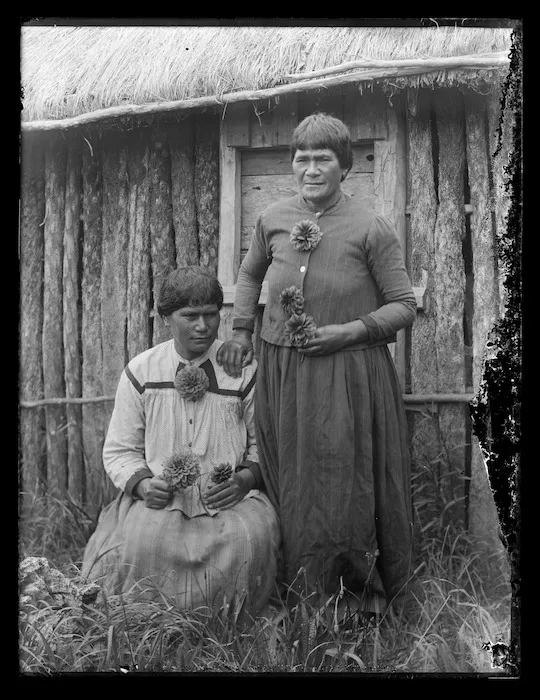 Rahui Te Kiri Tenetahi and her daughter Ngapeka Te Roa, Little Barrier Island