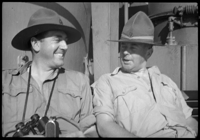 Major A J Nicoll and Captain L A Greig