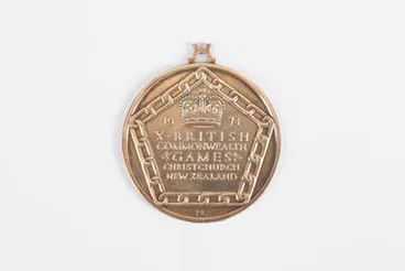 Image: gold medal, British Commonwealth Games 1974