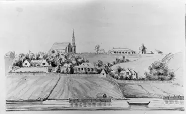 Image: Official Bay, Auckland, 1849