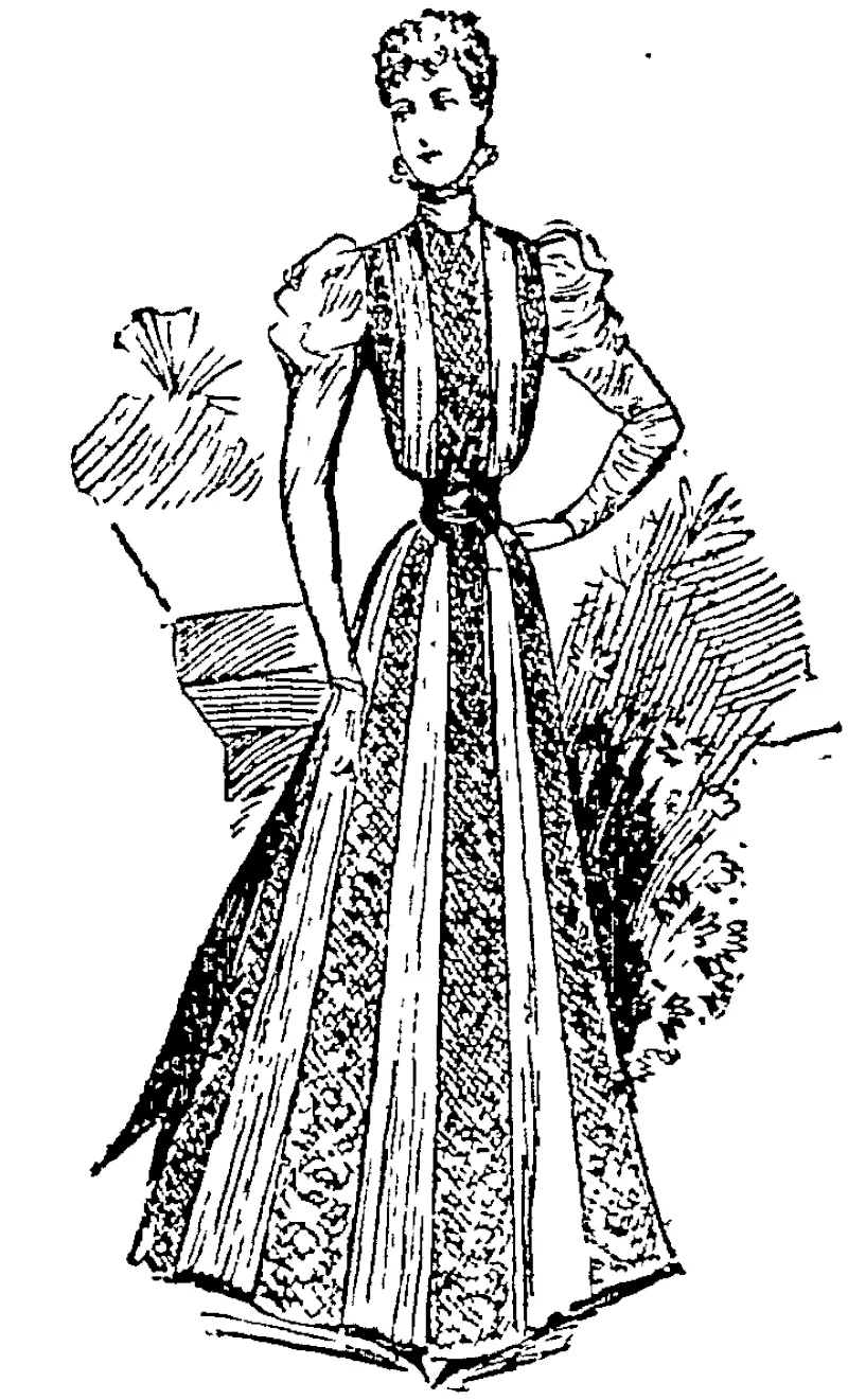 AN AUTUMN COSTUME FROM PARIS. (Auckland Star, 22 January 1898)