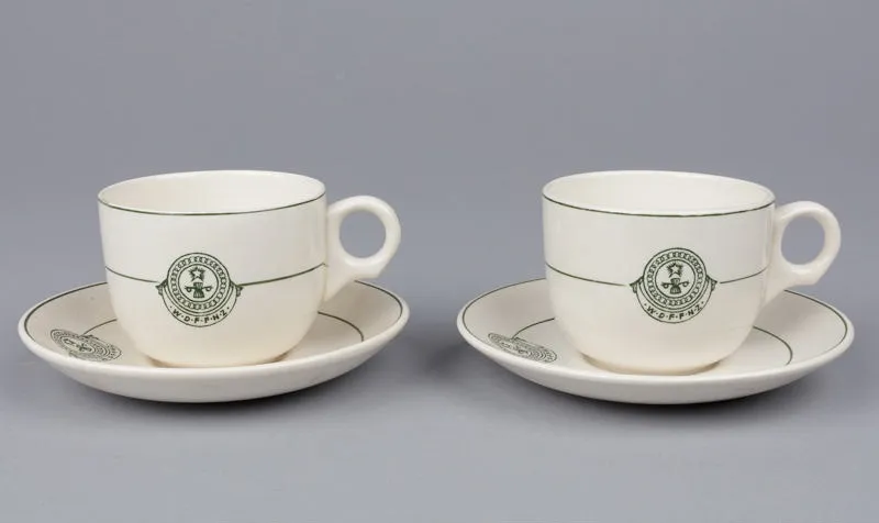 Cups and saucers, Women's Division Federated Farmers New Zealand
