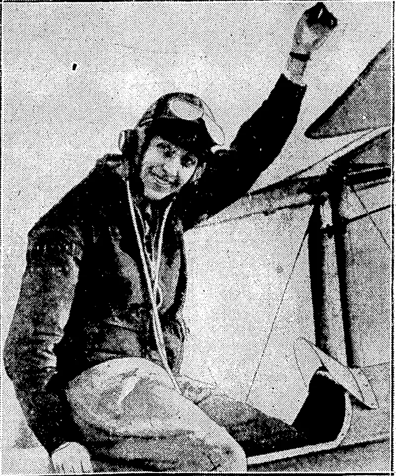 MISS AMY JOHNSON, young English aviatrix, flying from London to Australia, itiho is reported to be missing between Bima and '■~.. Atam boca. . (Evening Post, 23 May 1930)