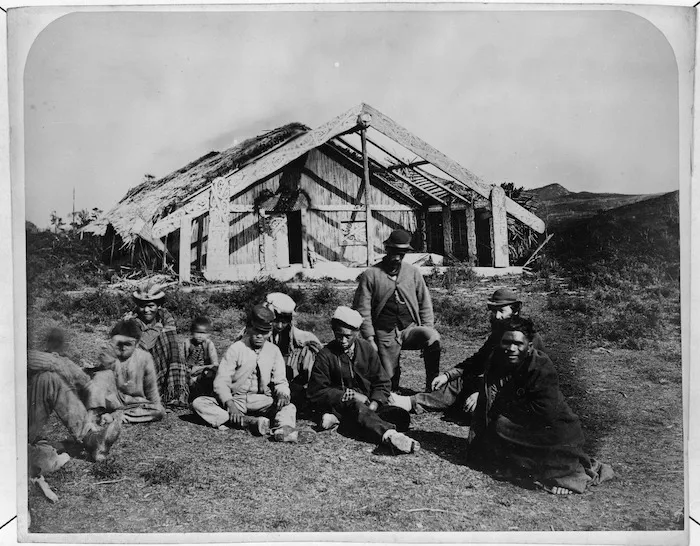 Mundy, Daniel Louis, 1826-1881: Kawiti's runanga, Waiomio