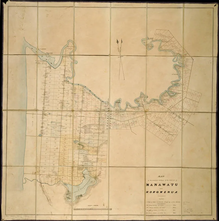 Map of the country sections of Manawatu and Horowenua [sic]