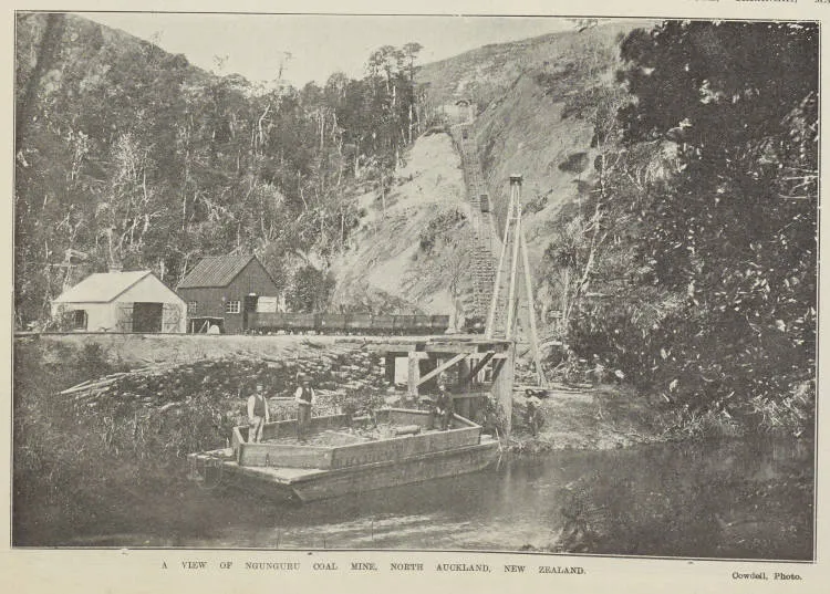 A VIEW OF NGUNGURU COAL MINE, NORTH AUCKLAND, NEW ZEALAND