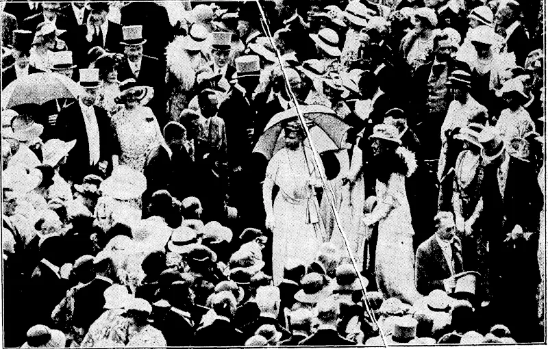 e. a. Jauncej Foow. THE REV. FATHER S. WhONY, S.M., who died yesterday. He was ivell kmvwn for his work in connection with,the erection of, iJw new Church of St. Mary of the Angels^■/« Boulcott Street. EMPEROR HIROHITO, who reviewedl6l Japanese warships from theflagship Hiei. A large number of aeroplanes also took part in the'review. GUESTS AT THE ROYAL GARDEN PARTY.—Their Majesties the King and Queen gave their annual garden party in the grounds <4 Buckingham Palace on July 20, for which more than 13,000 guests were invited. The \ King and Queen are seen walking avwng their; guests, ivith the Prince of Wales, the Duke of Gloucester, and Prince George following. (Evening Post, 26 August 1933)