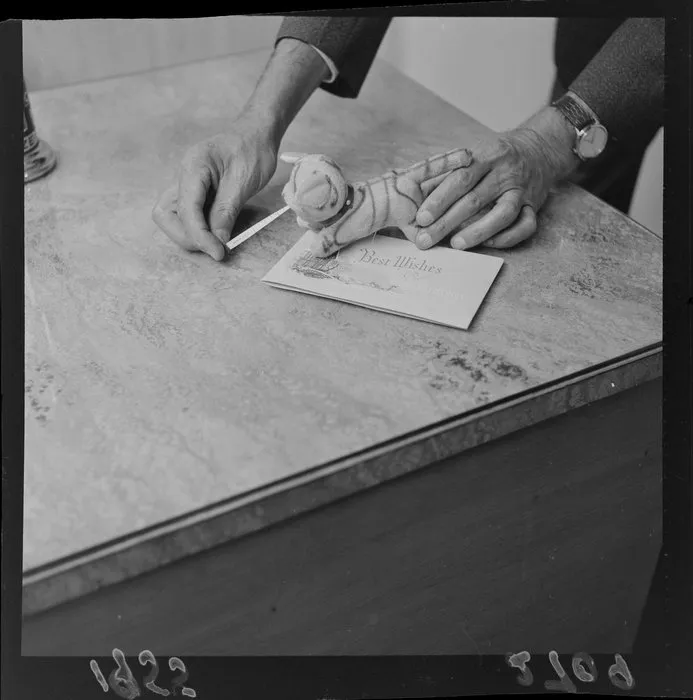 Unusual articles for Christmas shoppers, soft toy measuring tape from Japan