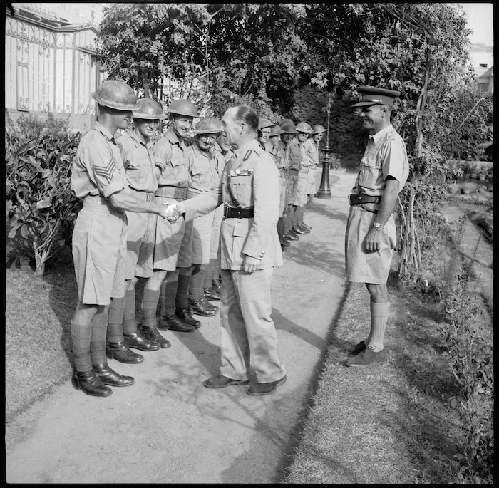 Garden party given by King of Greece for members of his escort, Cairo