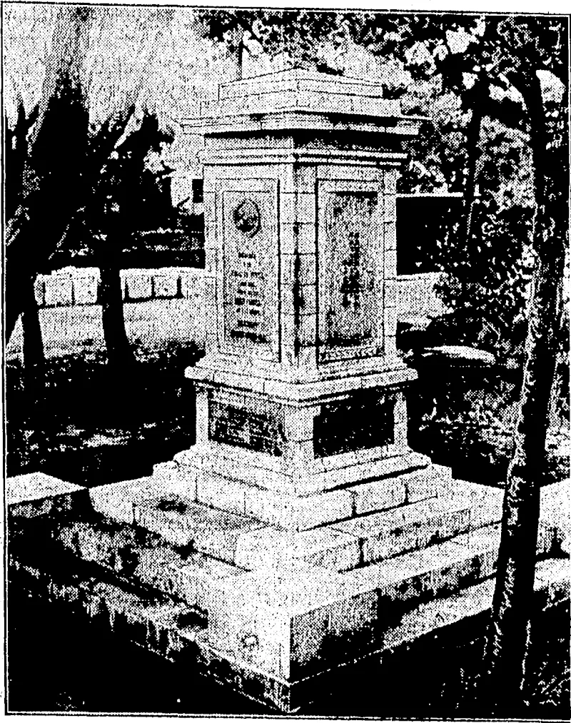 ENGLISH HOUSE" This momorlal was erected by British residents In Japan to mark tho site of tho "English Houso," nn English tradlnn ostabllshmont, whloh stood on tho small Island of Hlrado, near Nagasaki, from 1613 to 1623, tho earliest days of Anglo-Jananose Intoi'courso. Tho momorlal was unveilod by Lnriy Tllloy, wife of tho British Ambassador to Japan, on 20th May this yoar (Evening Post, 23 July 1927)