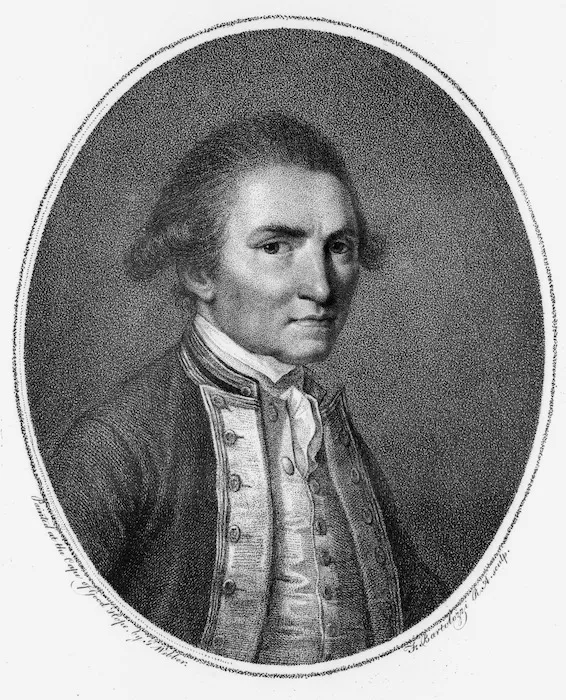 Webber, John, 1751-1793 :Captn. James Cook. F.R.S. Painted at the Cape of Good Hope, by J Webber., F Bartolozzi R. A. sculp. [London] Published as the act directs, June 4th 1784 by J. Webber, 213 Oxford Street