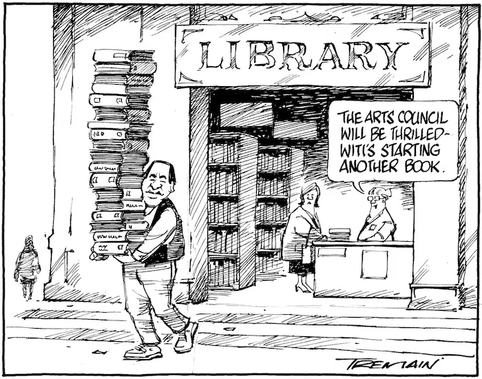 "The Arts Council will be thrilled - Witi's starting another book." 23 November 2009