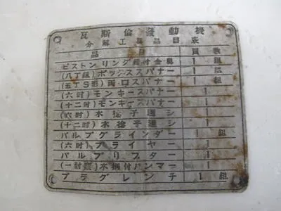 metal plate