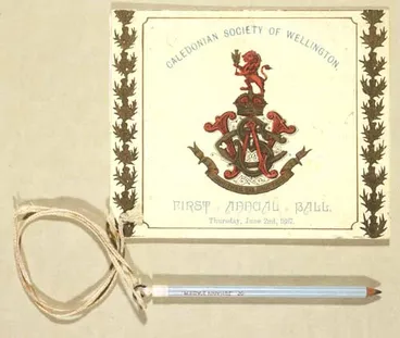 Caledonian Society ball programme Image: Caledonian Society ball programme