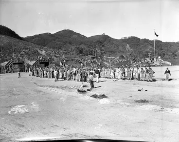 Image: Sports stadium used by New Zealanders of J Force, Yamaguchi, Japan