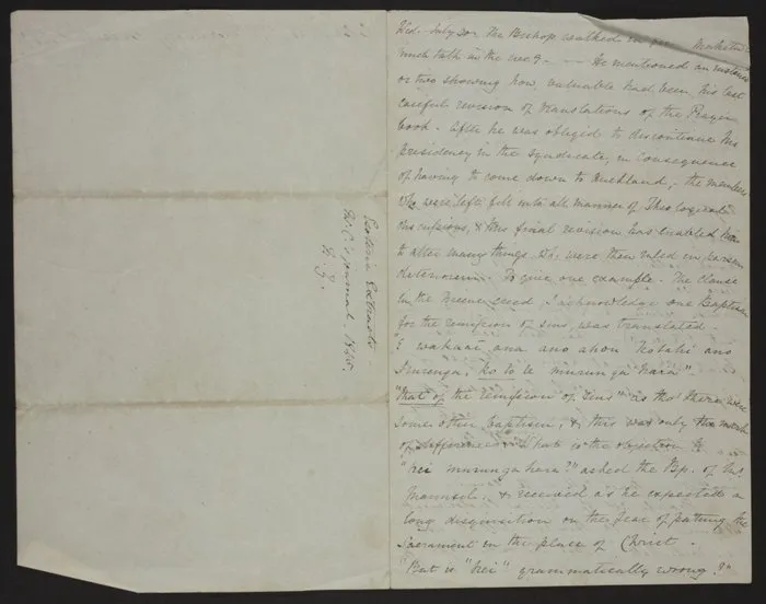 Extracts from Colenso's journal