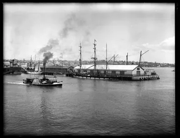 Image: Boats at Hobson Wharf, 1904