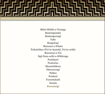 Image: Genealogy of Māui and Porourangi