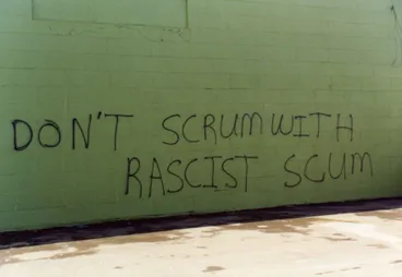 Image: Springbok Tour - graffiti