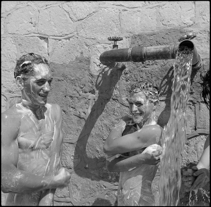 NZ troops at Amariya after evacuation from Crete